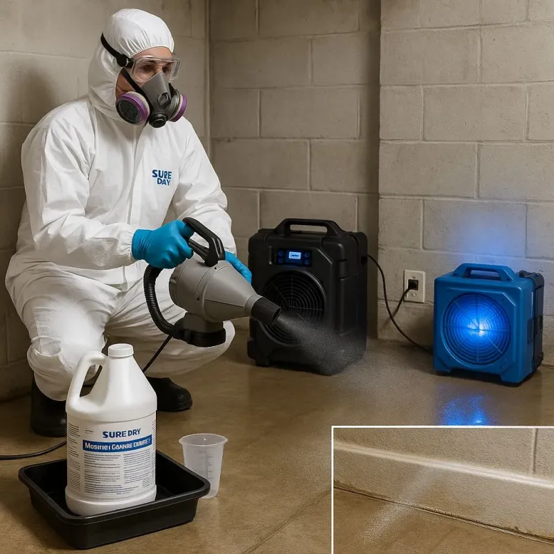 Sanitization and Odor Removal process in Edgewater Park, NJ